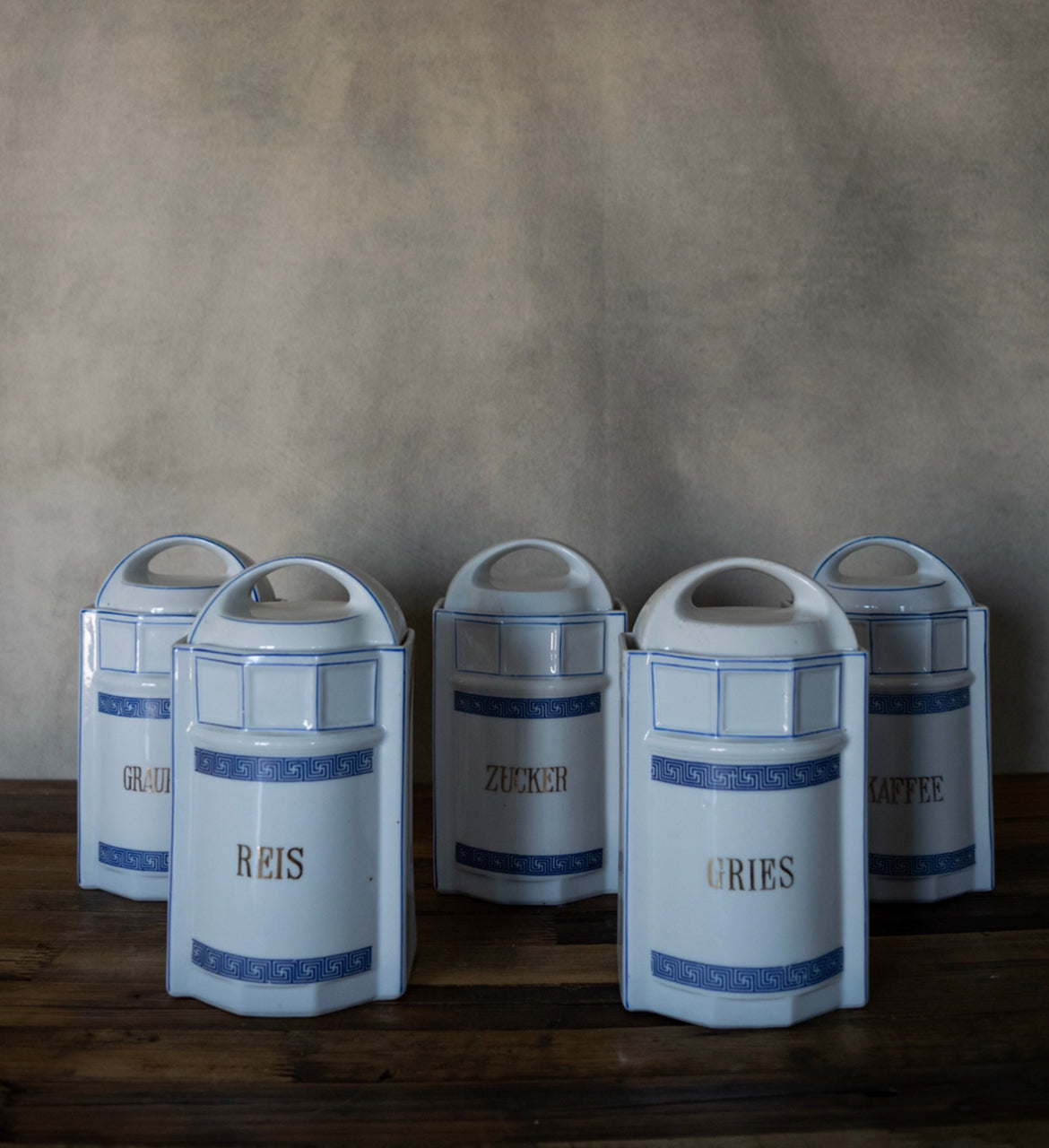 Vintage Antique German Kitchen Canister