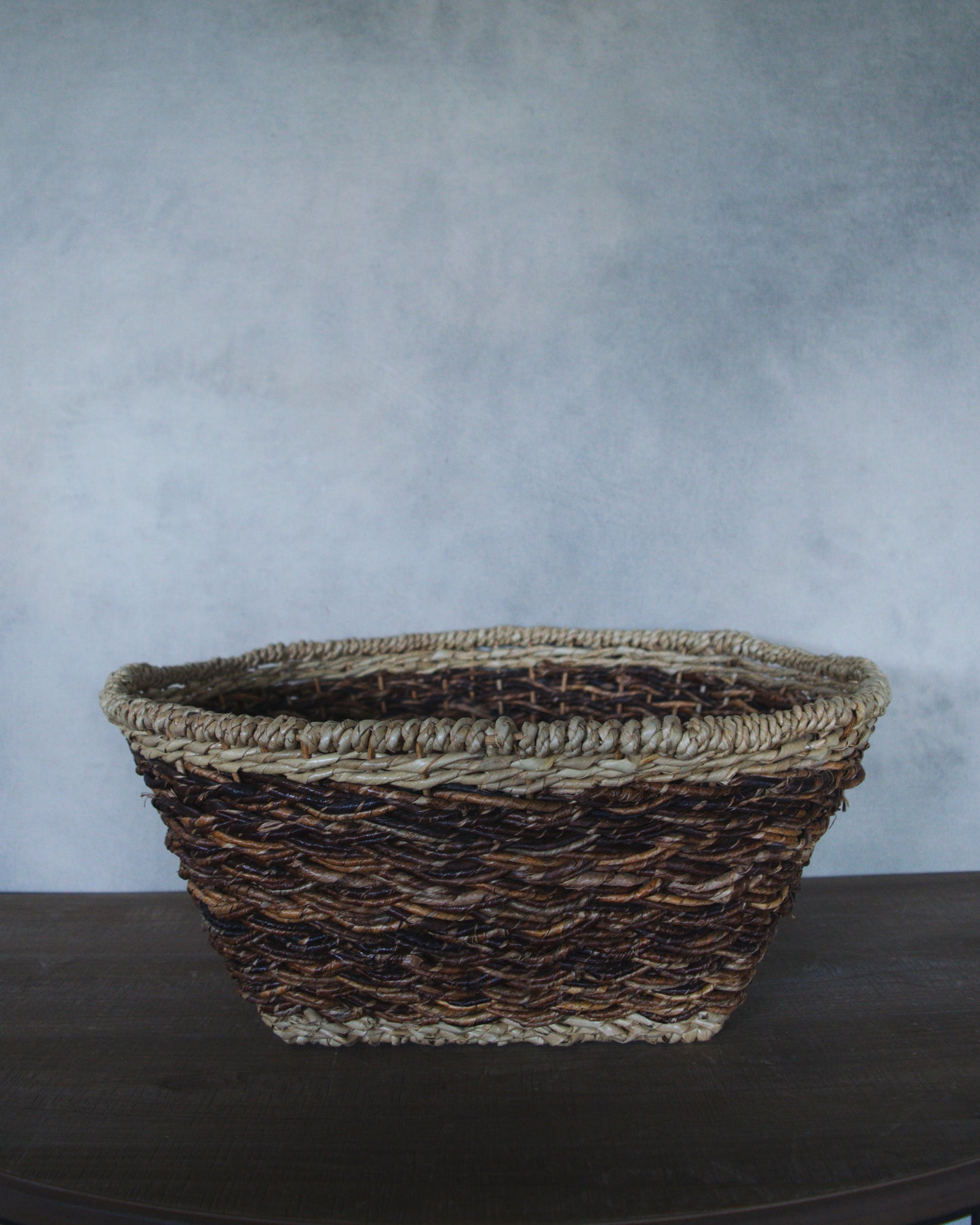 Two Tone Square Round Basket