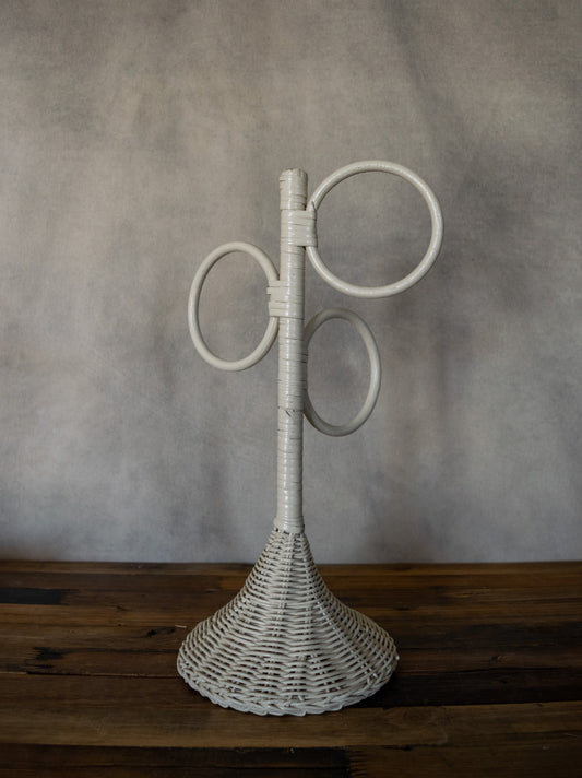 Vintage Woven Towel Stand