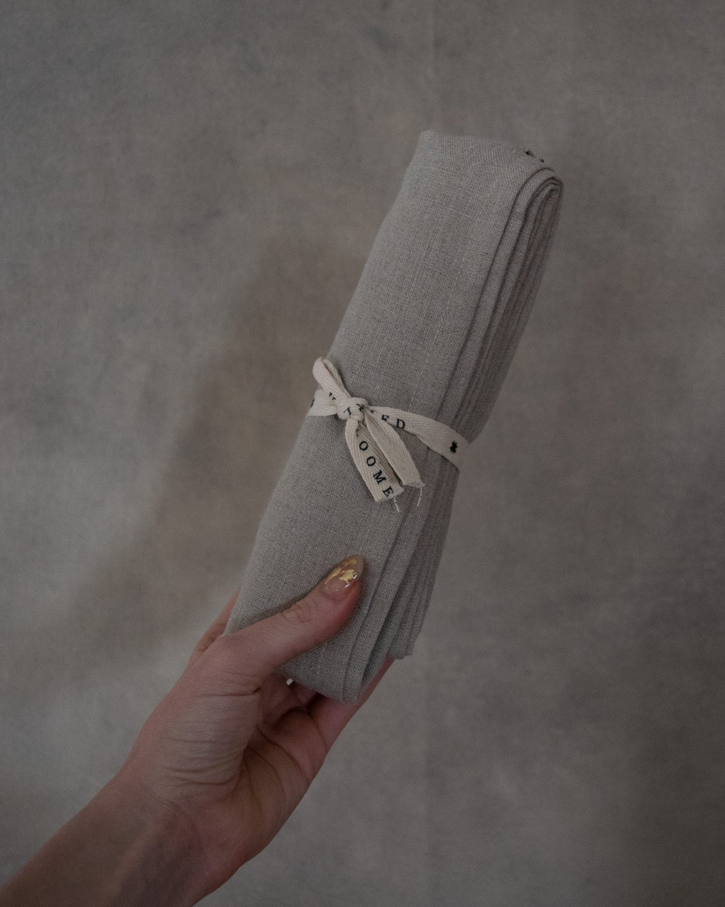 Oatmeal Linen Table Runner