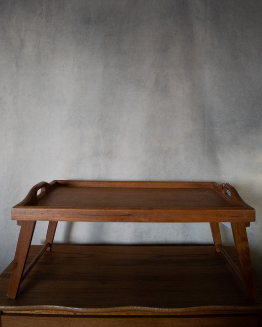 Vintage Wooden Tray with Handles