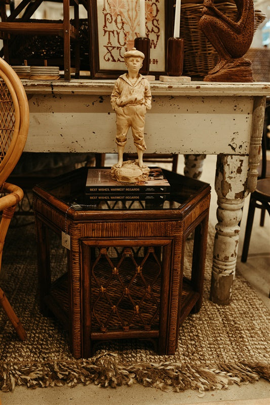 Large Patina White Table