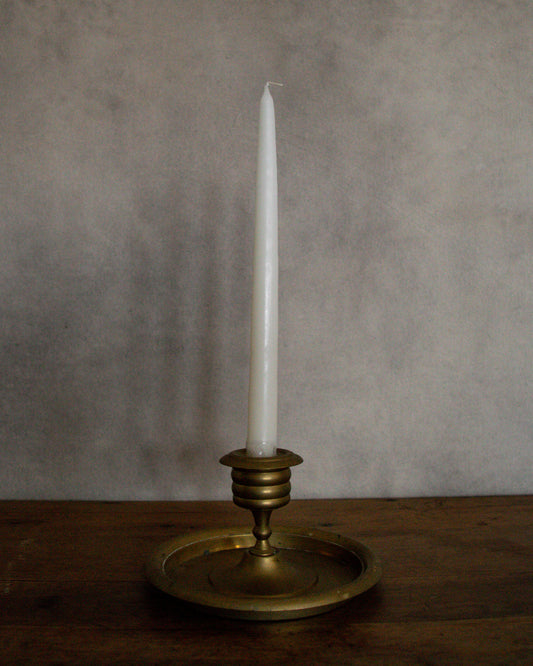 Vintage Brass Single Candlestick
