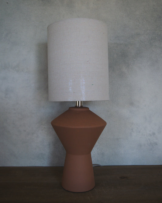 Terra-cotta Rust Colored Table Lamp
