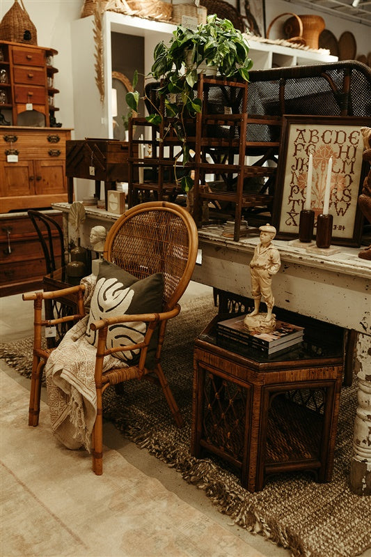 Large Patina White Table