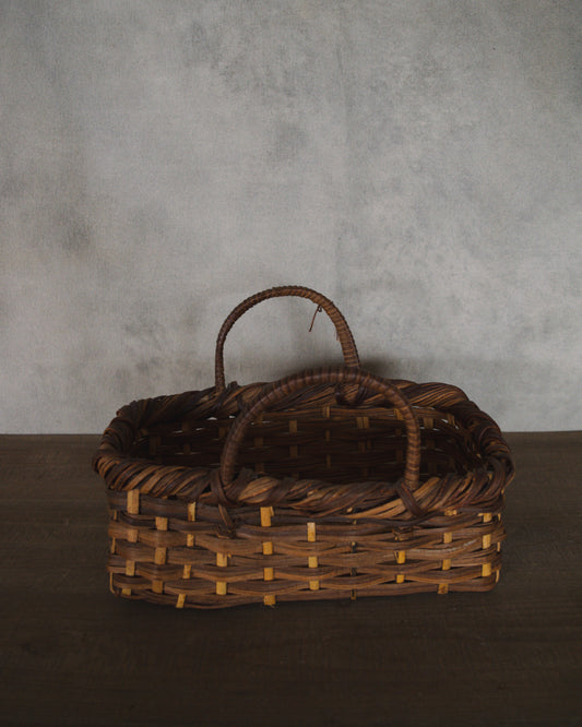 Multi-Shade Rectangle Basket with Handles