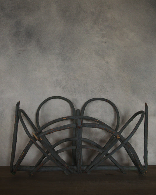 Grey Wood Arch Wall Shelf