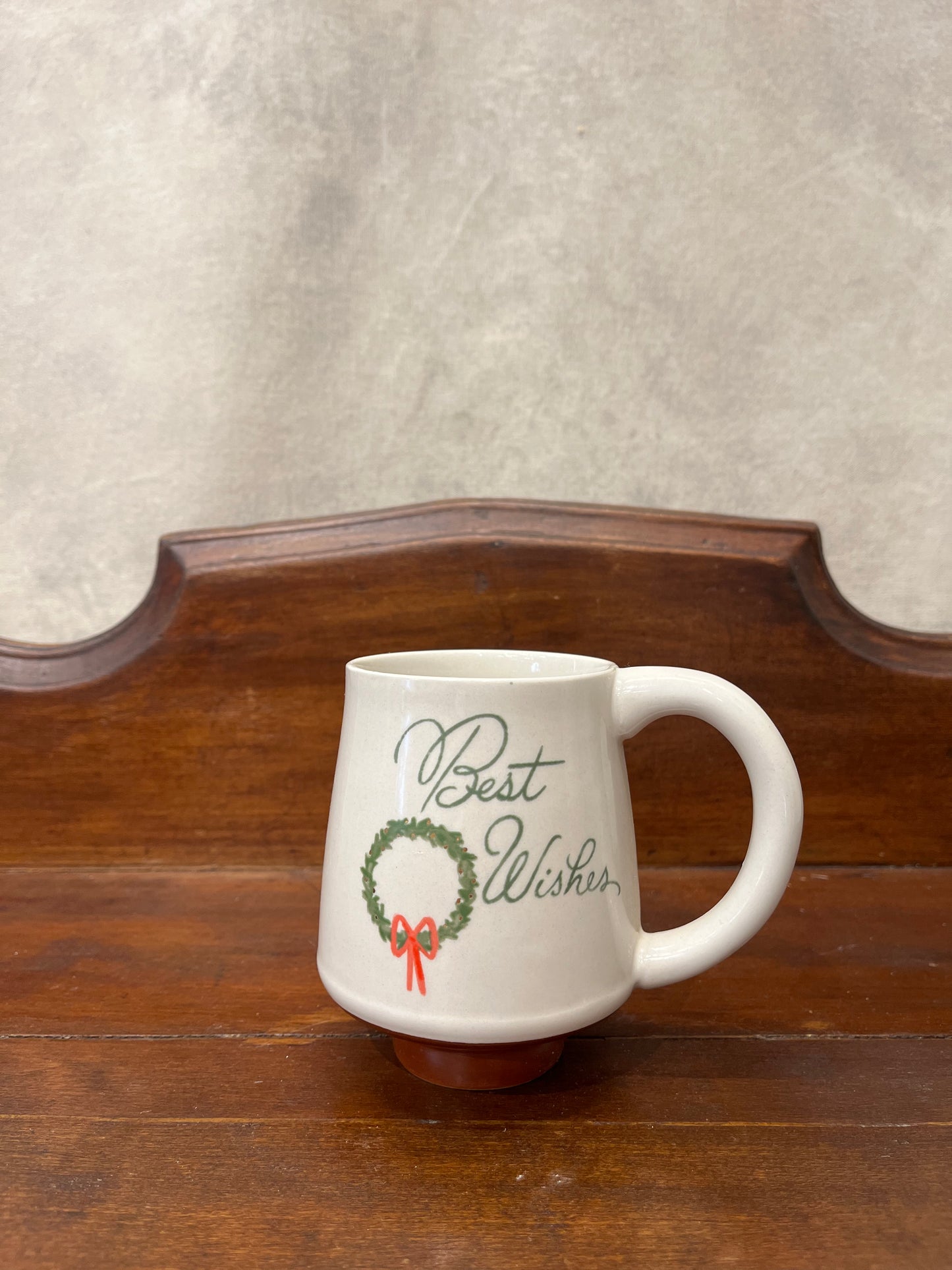 Stoneware Mug with Holiday Greeting