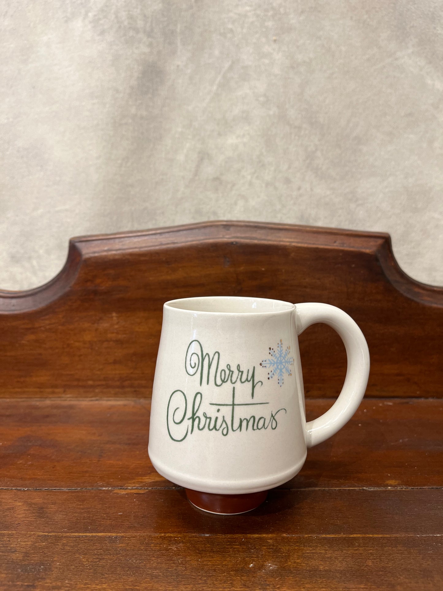 Stoneware Mug with Holiday Greeting