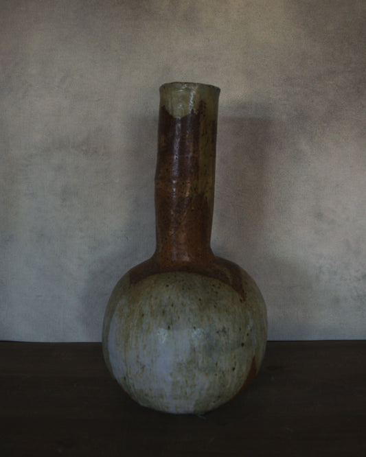 Large Green and Brown Stone Vase