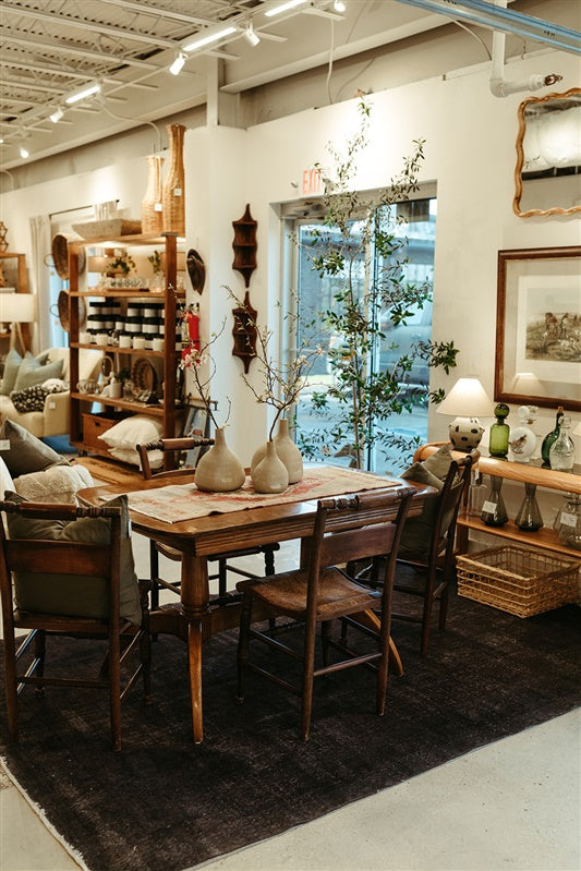 Arched Oak Dining Table